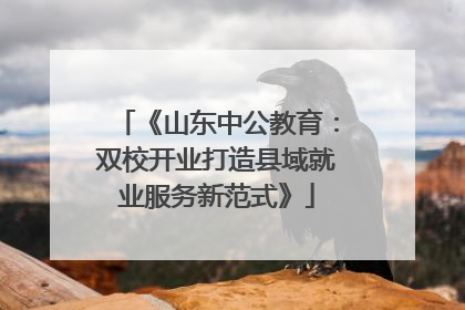 《山东中公教育：双校开业打造县域就业服务新范式》