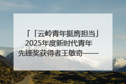 「云岭青年挺膺担当」2025年度新时代青年先锋奖获得者王敏奇——澜沧江上好渔人