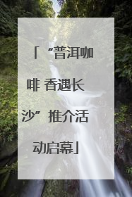 “普洱咖啡 香遇长沙”推介活动启幕