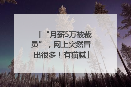 “月薪5万被裁员”，网上突然冒出很多！有猫腻