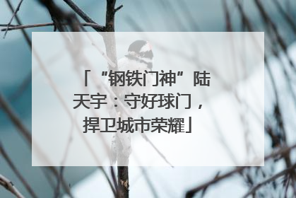 “钢铁门神”陆天宇：守好球门，捍卫城市荣耀