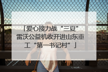 爱心接力战“三夏” 雷沃公益机收开进山东重工“第一书记村”