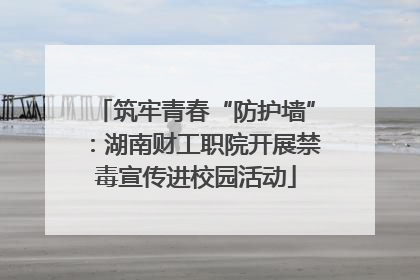 筑牢青春“防护墙”：湖南财工职院开展禁毒宣传进校园活动