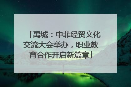 禹城：中菲经贸文化交流大会举办，职业教育合作开启新篇章