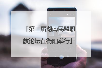 第三届湖南民盟职教论坛在衡阳举行