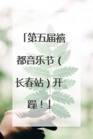第五届禧都音乐节（长春站）开躁！