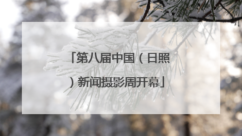 第八届中国（日照）新闻摄影周开幕