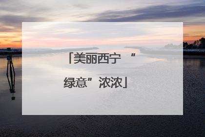 美丽西宁 “绿意”浓浓