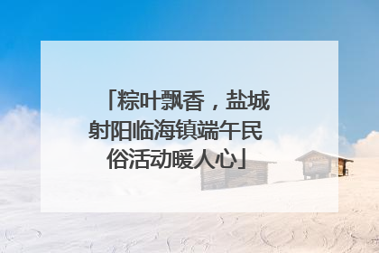 粽叶飘香，盐城射阳临海镇端午民俗活动暖人心