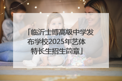 临沂士博高级中学发布学校2025年艺体特长生招生简章