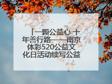 一颗公益心 十年善行路——南京体彩520公益文化日活动续写公益新篇章