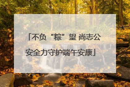 不负“粽”望 尚志公安全力守护端午安康