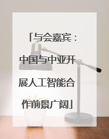 与会嘉宾：中国与中亚开展人工智能合作前景广阔