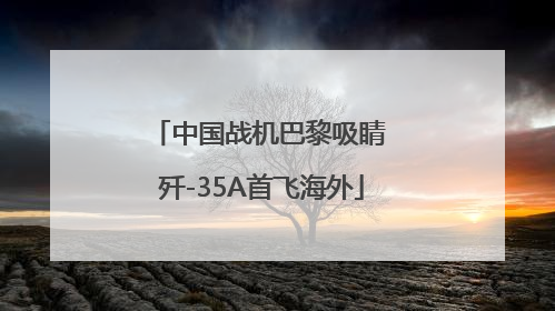 中国战机巴黎吸睛 歼-35A首飞海外
