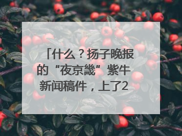 什么？扬子晚报的“夜京畿”紫牛新闻稿件，上了2025年镇江中考模拟卷！
