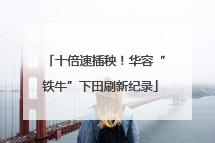 十倍速插秧！华容“铁牛”下田刷新纪录