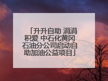 升升自助 涓涓积爱 中石化黄冈石油分公司启动自助加油公益项目