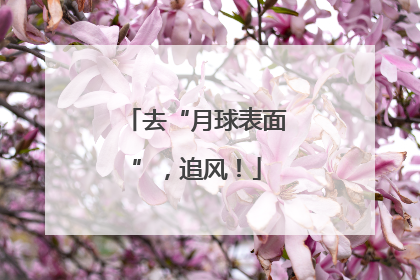 去“月球表面”，追风！