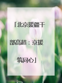 北京援疆干部高超：京援筑同心