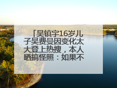 吴镇宇16岁儿子吴费曼因变化太大登上热搜，本人晒搞怪照：如果不喜欢现在的我可以离开