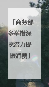 商务部多举措深挖潜力提振消费