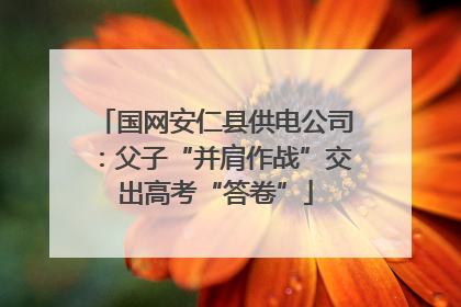 国网安仁县供电公司：父子“并肩作战”交出高考“答卷”