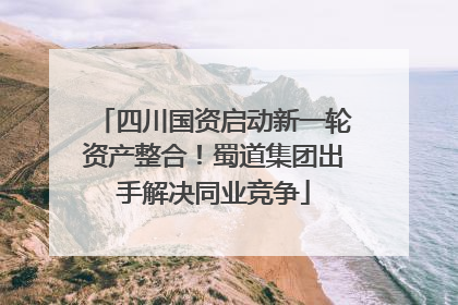 四川国资启动新一轮资产整合！蜀道集团出手解决同业竞争