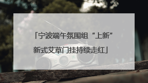 宁波端午氛围组“上新” 新式艾草门挂持续走红