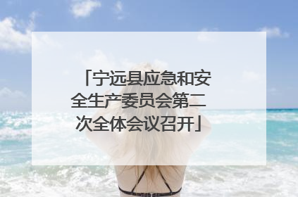 宁远县应急和安全生产委员会第二次全体会议召开