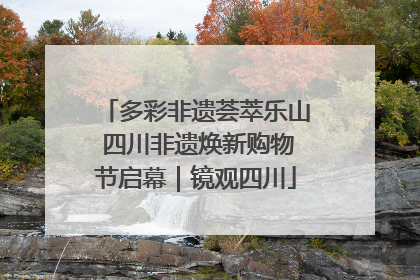多彩非遗荟萃乐山 四川非遗焕新购物节启幕｜镜观四川