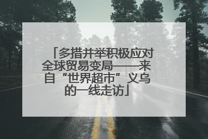 多措并举积极应对全球贸易变局——来自“世界超市”义乌的一线走访