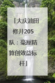 大庆油田修井205队：毫厘精算创效益标杆