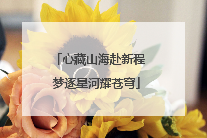 心藏山海赴新程 梦逐星河耀苍穹