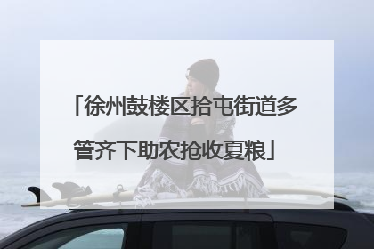 徐州鼓楼区拾屯街道多管齐下助农抢收夏粮