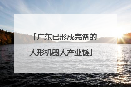 广东已形成完备的人形机器人产业链