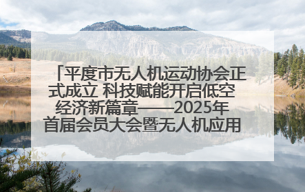 平度市无人机运动协会正式成立 科技赋能开启低空经济新篇章——2025年首届会员大会暨无人机应用发展论坛成功举办