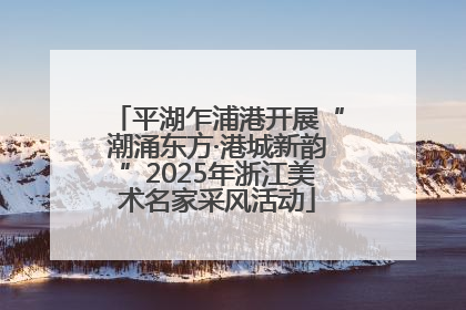 平湖乍浦港开展“潮涌东方·港城新韵”2025年浙江美术名家采风活动