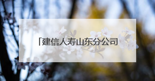 建信人寿山东分公司深入开展“向张富清同志学习”系列活动