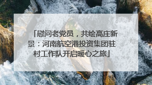 慰问老党员，共绘高庄新景：河南航空港投资集团驻村工作队开启暖心之旅