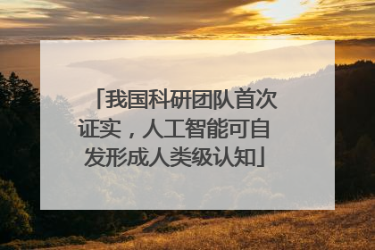 我国科研团队首次证实，人工智能可自发形成人类级认知