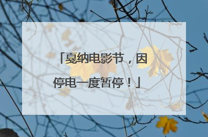 戛纳电影节，因停电一度暂停！