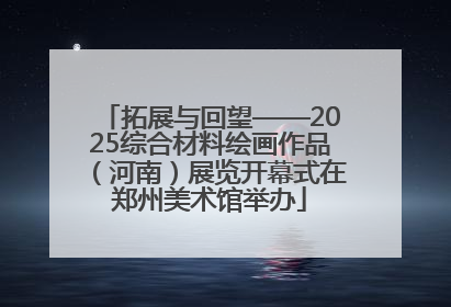 拓展与回望——2025综合材料绘画作品（河南）展览开幕式在郑州美术馆举办