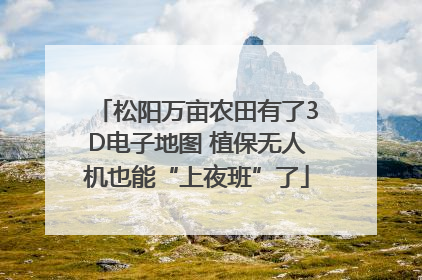 松阳万亩农田有了3D电子地图 植保无人机也能“上夜班”了