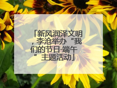 新风润泽文明，李沧举办“我们的节日·端午”主题活动