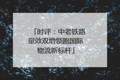 时评：中老铁路量效双增领跑国际物流新标杆