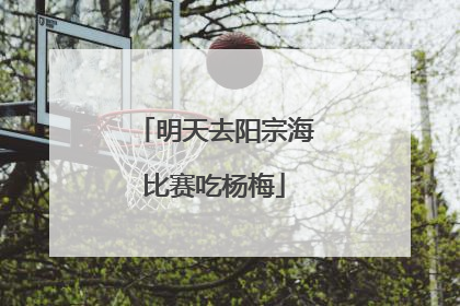 明天去阳宗海比赛吃杨梅
