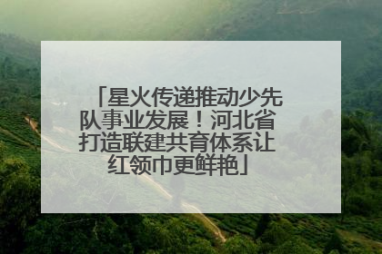 星火传递推动少先队事业发展！河北省打造联建共育体系让红领巾更鲜艳