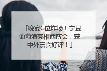 晚宴C位炸场！宁夏葡萄酒亮相西博会，获中外嘉宾好评！