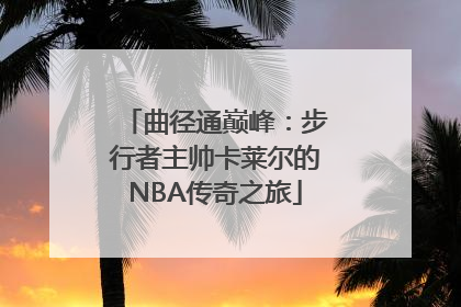 曲径通巅峰：步行者主帅卡莱尔的NBA传奇之旅