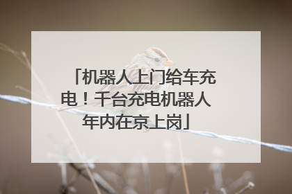 机器人上门给车充电！千台充电机器人年内在京上岗